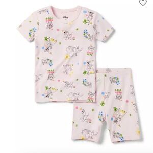 Janie and Jack 100049410 Pink Good Night Short Pajama Disney Friends NWT 2T